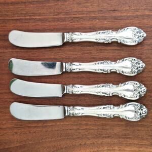 Gorham Melrose Sterling Silver Butter Spreader 4 Pc Hollow Handle No Monogram